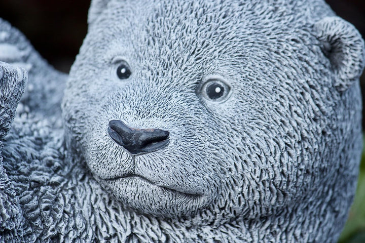 stoneandstyle Steinfigur grosser Bär Bärchen Panda, Frost- und wetterfest bis -30°C, massiver Steing