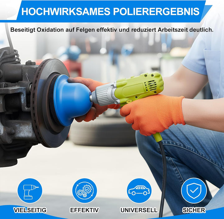 Radnabenschleifer Auto, Nabenreiniger Auto für Radnaben- &amp; Felgenreinigung beim Reifenwechsel, Radna