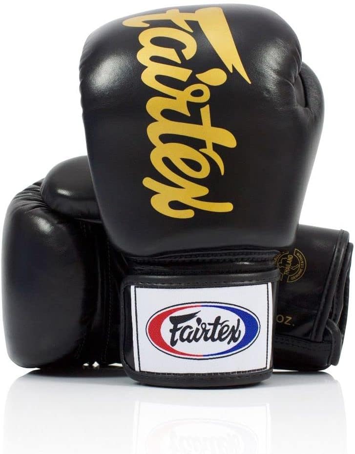 Fairtex BGV19 Deluxe Tight-Fit Gloves 16 oz Schwarz, 16 oz Schwarz