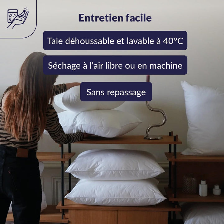 Dodo Topmemory Kissen aus Memory-Foam, 40 x 60 cm, Weiss 40 x 60 cm, 40 x 60 cm