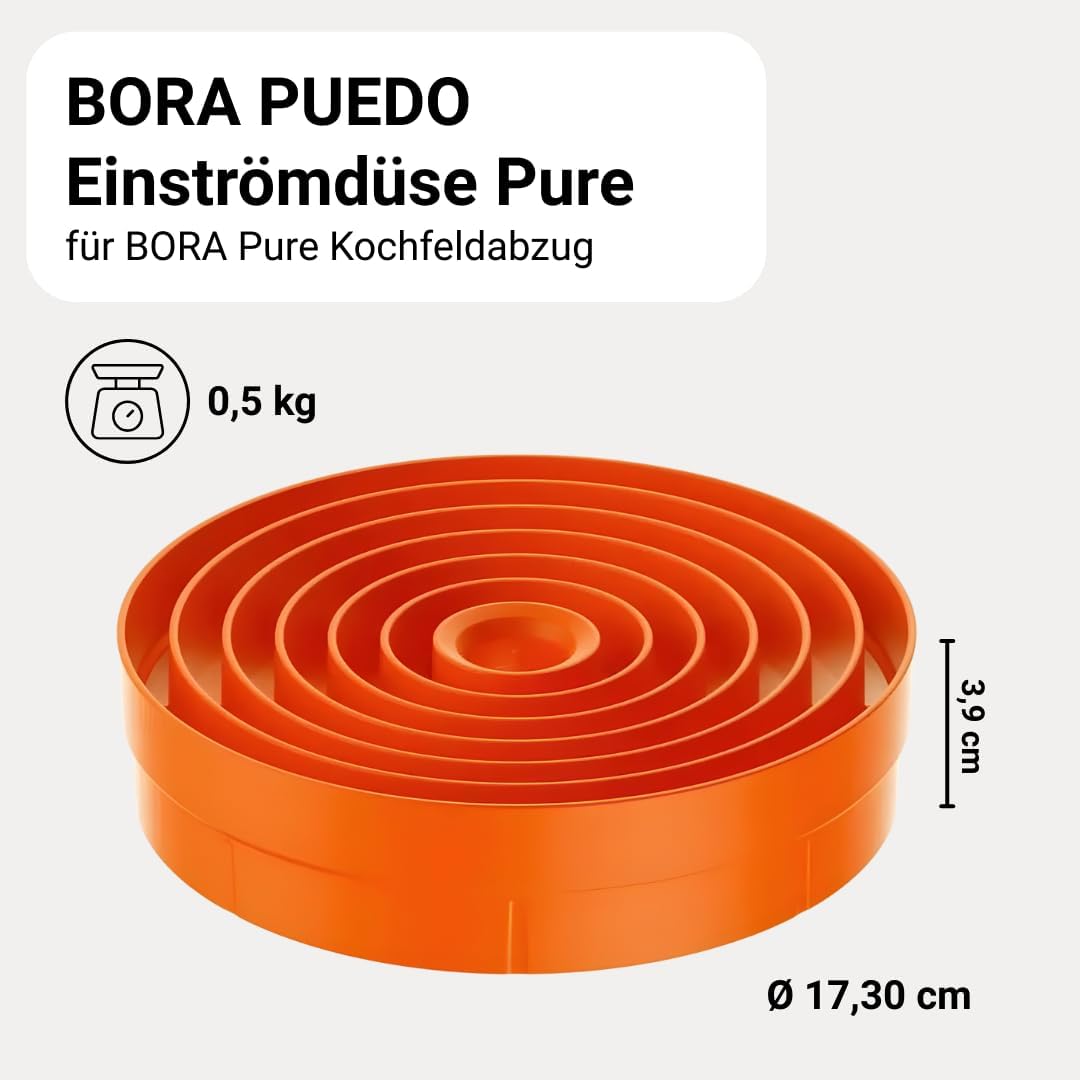 BORA PUEDO Original Einströmdüse Orange für PURE, Dunstabzug, Kochfeld Zubehör, Orange