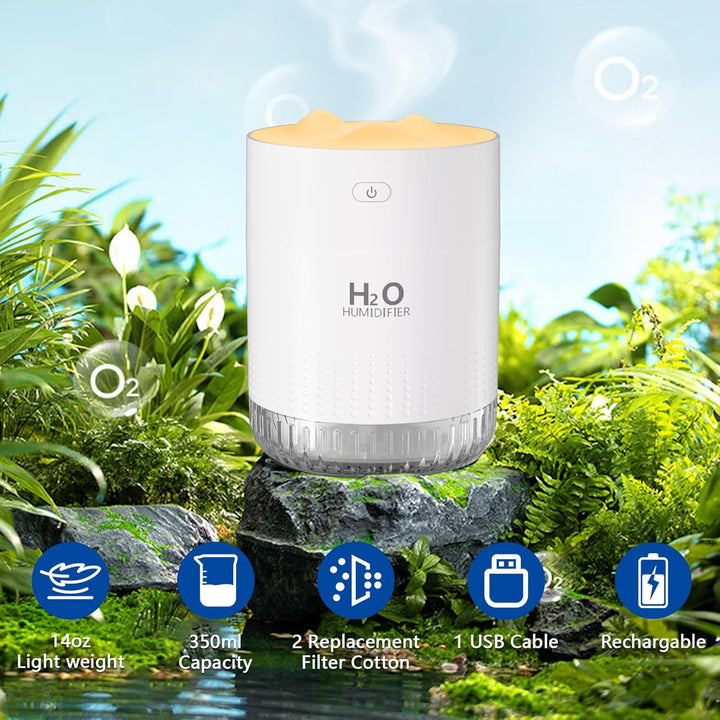 BAMCOO Luftbefeuchter,Luftbefeuchter Schlafzimmer für kinderzimmer klein Geeignet Für Babys Und Pfla