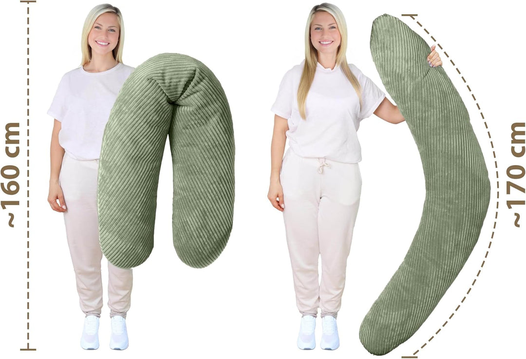 Amilian Stillkissen XXL 170 cm – Seitenschläferkissen für Schwangerschaft &amp; Stillzeit – Lagerungskis