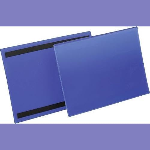 Durable Kennzeichnungstasche (A4 quer) Packung à  50 Stück blau, 174507 A4 Querformat, A4 Querformat