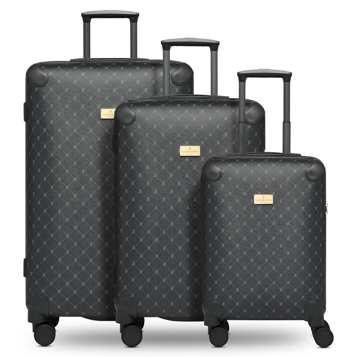 Lazarotti Koffer-Set 3-teilig | 3er Trolley Set S 55 cm + M 66 cm + L 79 cm | leichtes hybrides Mate