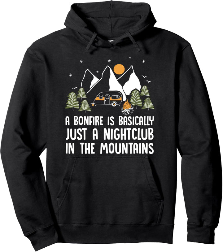 Wohnwagen Lagerfeuer Outdoor - Caravan Camper Wohnmobil Pullover Hoodie