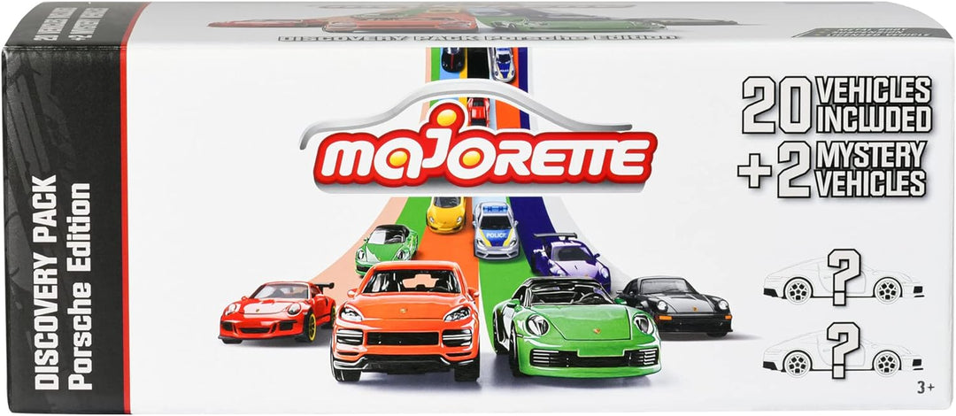 Majorette - Porsche Discovery-Set 20+2 – 22 hochwertige Modellautos mit Metallkarosserie, Federung u