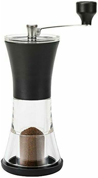 Kyocera CM-40 Keramik-Kaffeemühle Mühle, schwarz/acryl 8,2 x 16 x 21,9 cm