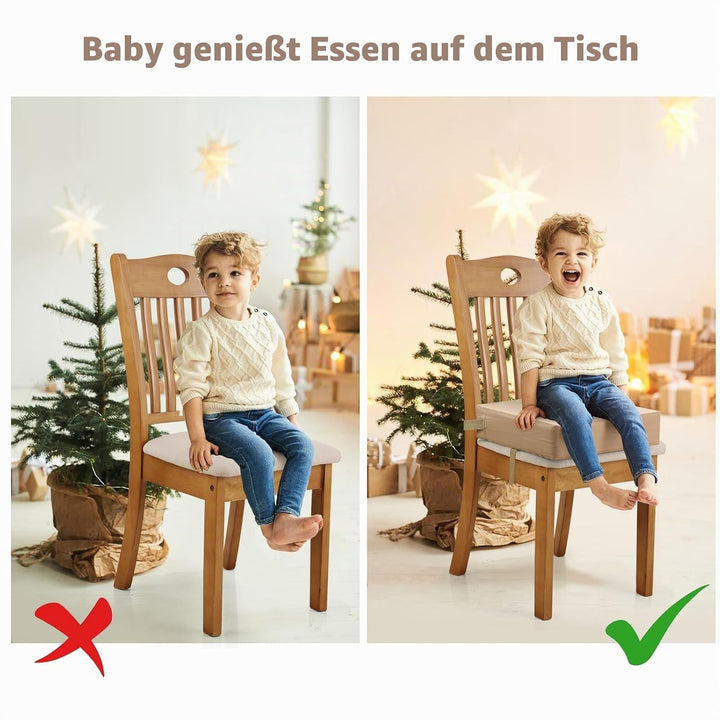 Zicac Sitzerhöhung für Baby Kinder Sitzkissen, Kinder Sitzerhöhung, eckig * Stuhl Sitzhilfe für Klei