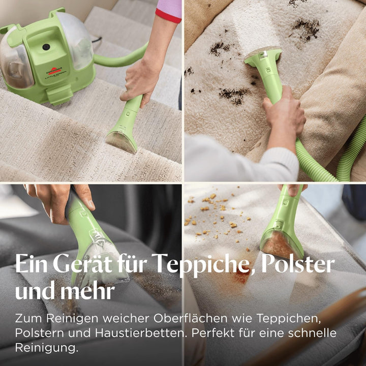 BISSELL Little Green® Mini, Fleckenreiniger, Starke Leistung, mobiler als je zuvor, Reinigung versch