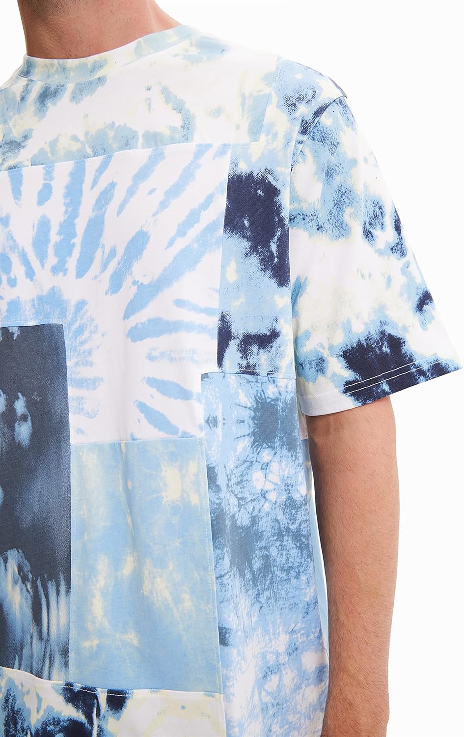 Desigual Herren Shirt XL Blau, XL Blau