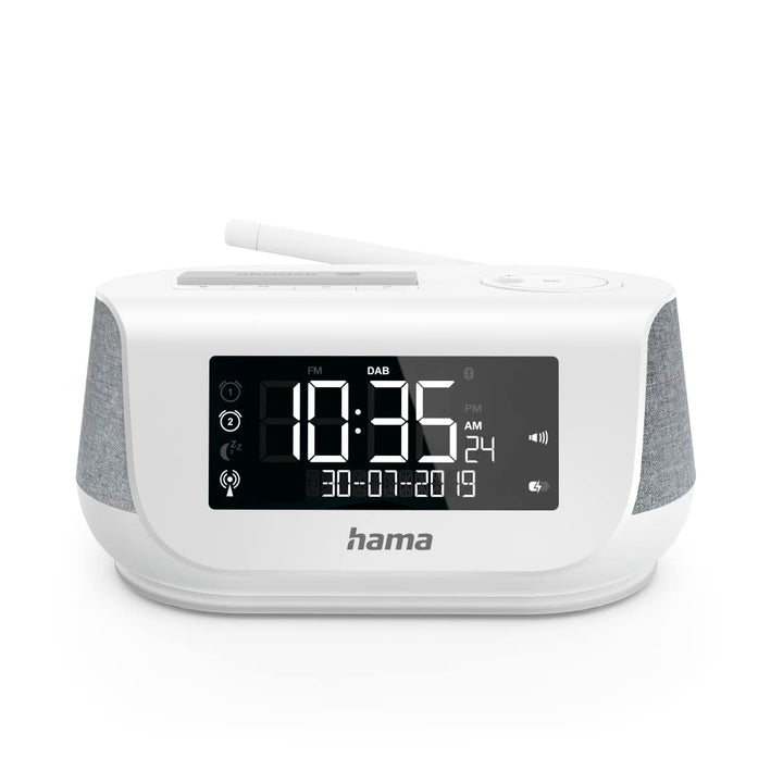 Hama Radiowecker mit Stereo-Digitalradio, Bluetooth, USB-Ladefunktion, DR36SBT (digitales Uhrenradio