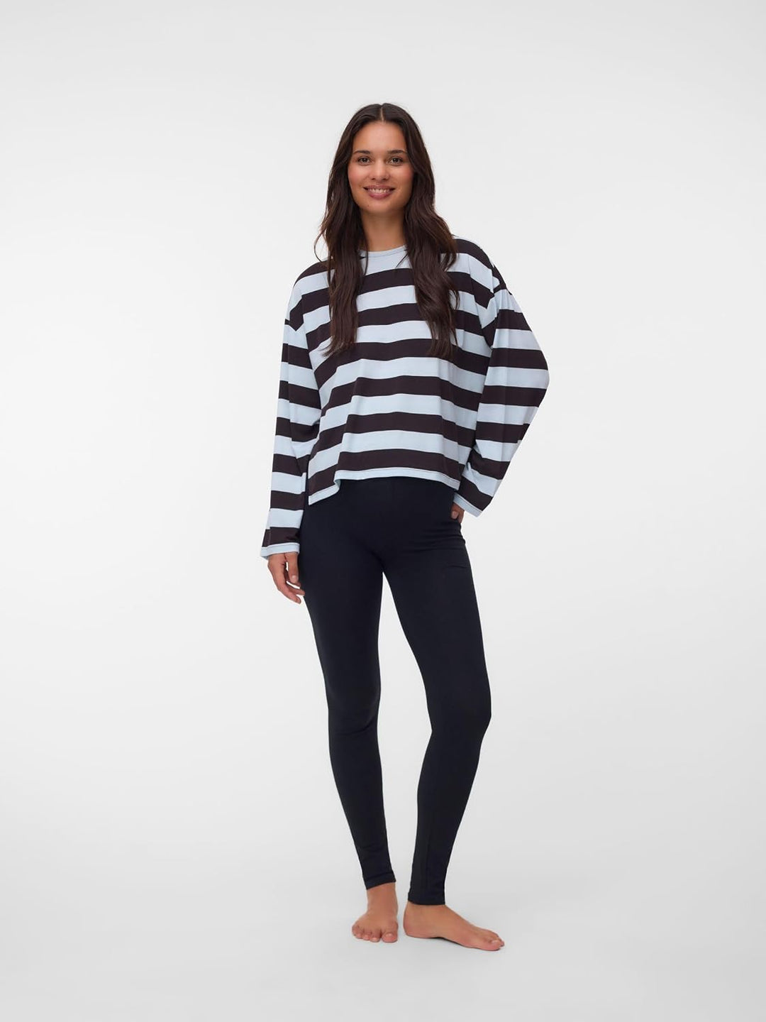 Mama Licious Female Leggings Slim Fit Hohe Taille Leggings XS Schwarz, XS Schwarz