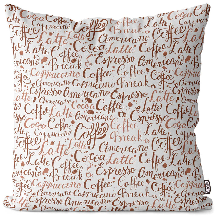 VOID Kaffee Schriftzug Cafe Kissenbezug Kissenhülle Sofakissen Kissen Deko Outdoor-Kissen Dekokissen
