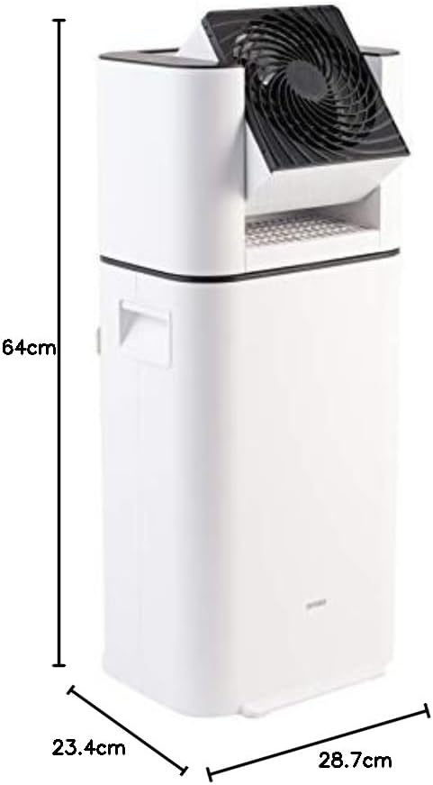 Woozoo, Tragbarer 2-in-1 Luftentfeuchter & oszillierender Ventilator, 21m², 590W, Wassertank 2.5L, T