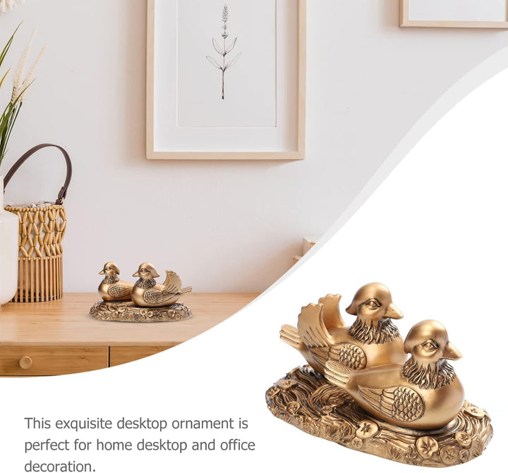 TOPBATHY Mandarinente Ornamente Feng Shui Decor. Mandarinente Aus Bronze Mandarinente-Statue Yuan-Ya
