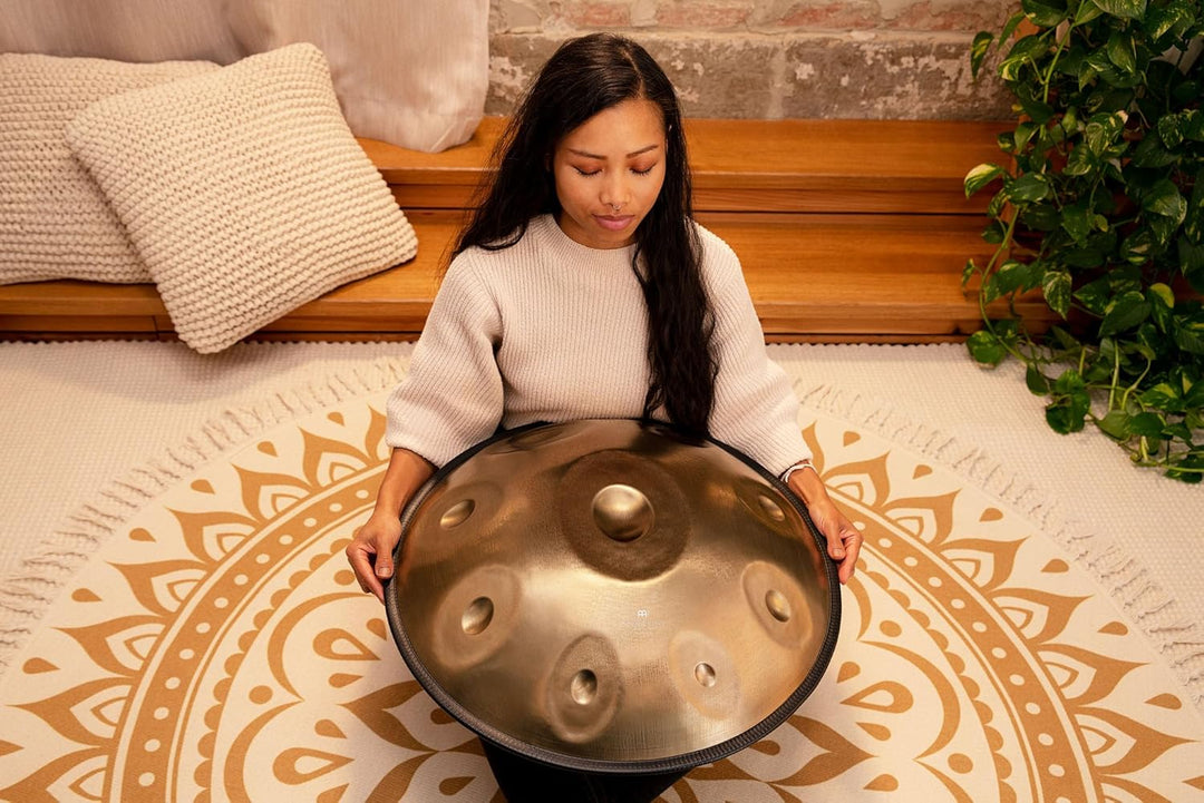 Sonic Energy Sensory Handpan – D Kurd 9 Töne (D3/ A3, Bb3, C4, D4, E4, F4, G4, A4) 440 Hz – für Medi