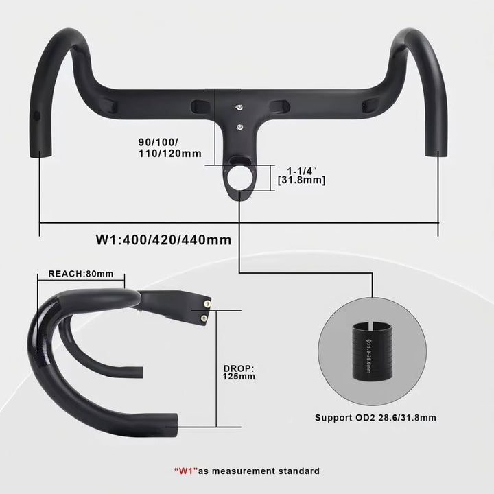 rxl sl carbon lenker rennrad UD Matt fahrrad carbon lenker 1-1/8" drop bar 420x110mm carbon rennrad