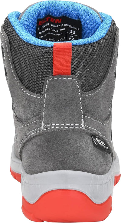 ELTEN Kinderschuhe Outdoor Maddox Kids BOA Grey-red Mid für Mädchen und Jungen 30 EU Grau, 30 EU Gra
