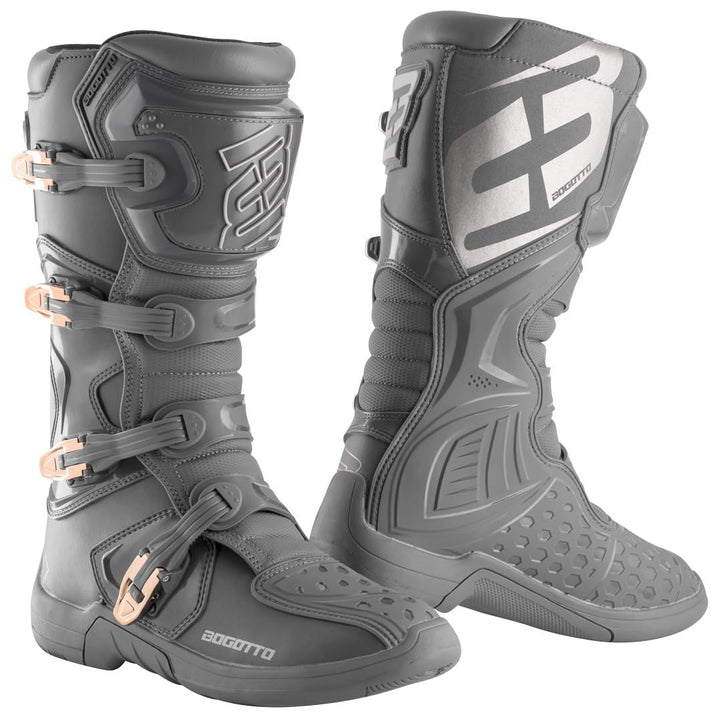 Bogotto MX-5 Motocross Stiefel, grau, 43, 43 EU