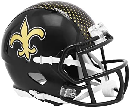 Riddell Speed Mini Football Helm ON-Field New Orleans Saints