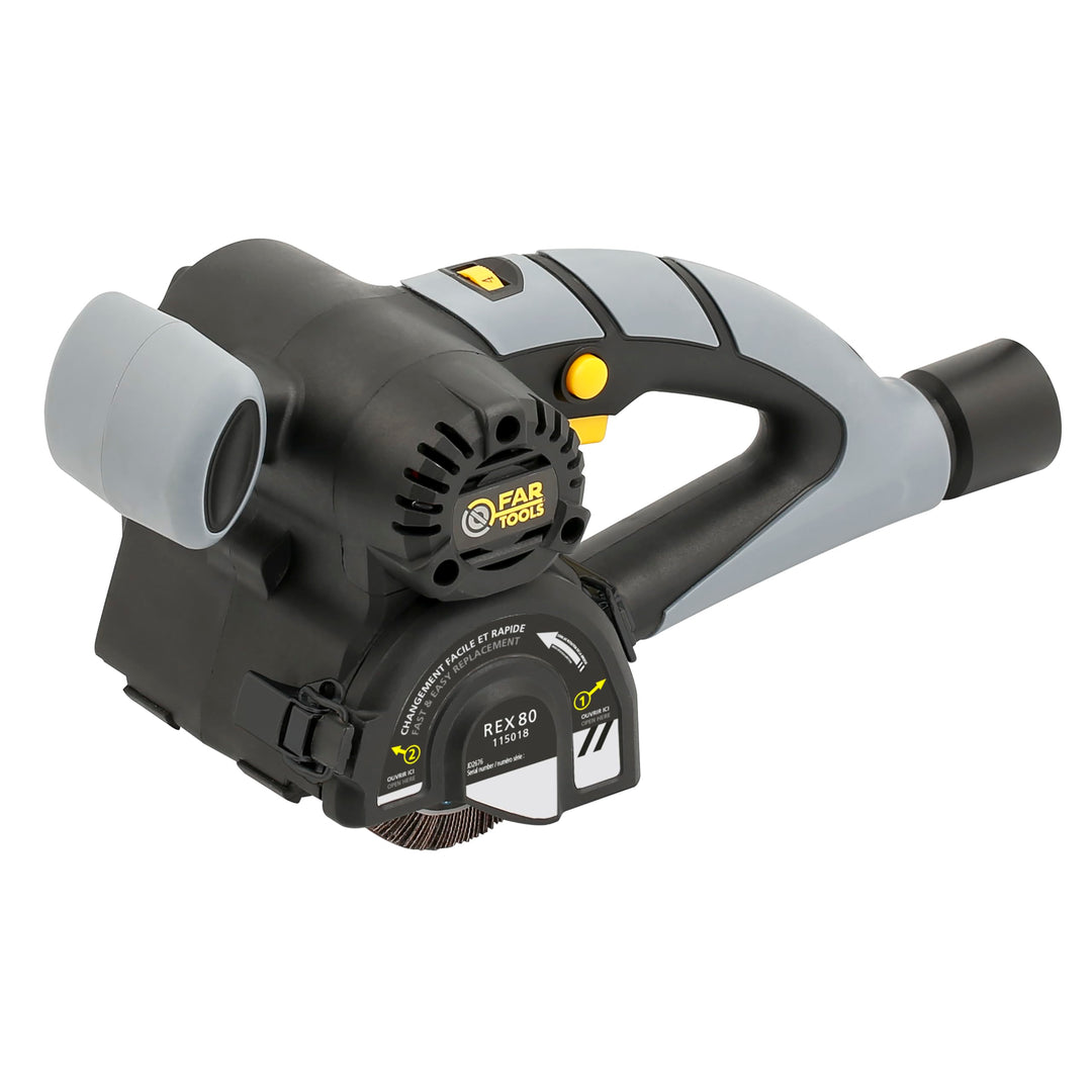 Fartools REX 80 Kompakter Reovierer, 420 W, Lamellenbürste Ø80 mm/L100 mm, 1000 – 3200 U/min, viele