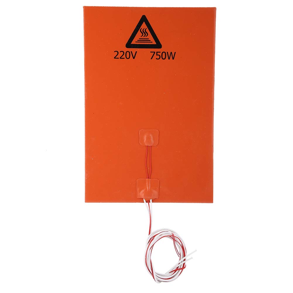 Beheiztes 3D-Pinter-Silikonbett mit Kleberücken, 3D-Druckerzubehör Hot Bed Pad, Umwandlung in hohe t