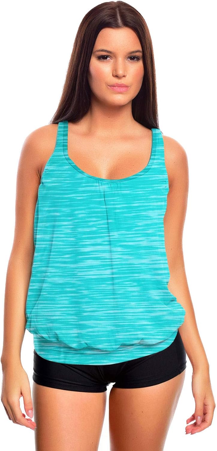 Raffinierte Bademode im Oversize Look oder Sporlich Chic Tankini Styles f5373, 46 Tankini Türki