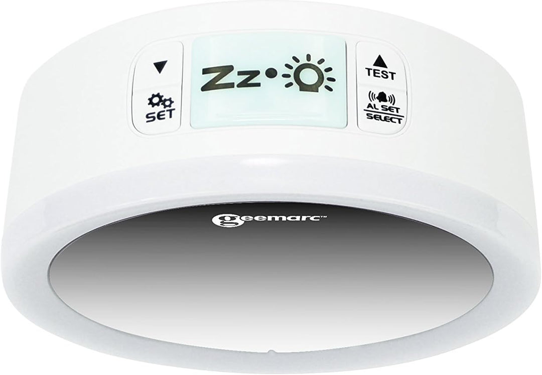 Wecker mit 95dB lautem Alarm, Blitzlicht und Vibrationskissen - Geemarc Wake 'N' Shake Star weckt La