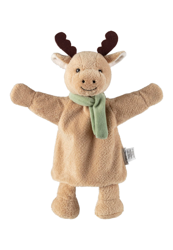 Sterntaler Handpuppe Elch - weiches Kinder Spielzeug zum Puppentheater, Erzählen, Kuscheln & Sprachf
