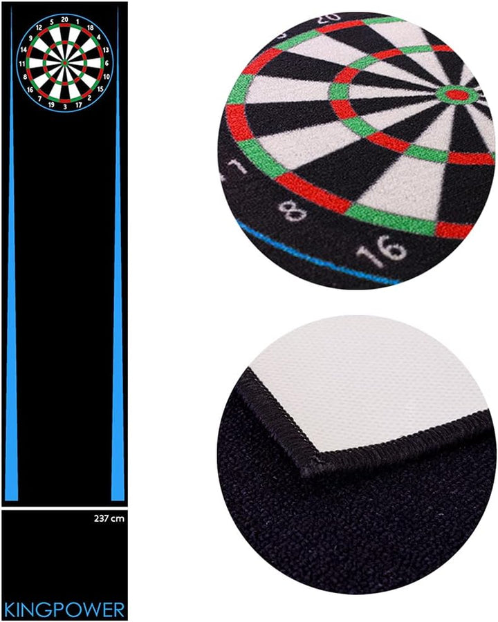 Kingpower Dart Darts Teppich Dartteppich Dartmatte 290x60 cm Steeldart Dartpfeile Dartboard Zubehör