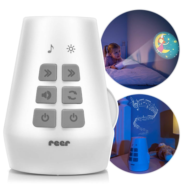 Reer DreamBeam Motiv-Projektor mit 24 verschiedenen Bildern, zaubert Traumlandschaften an Decke und
