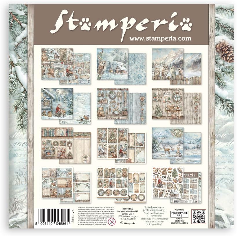 Stamperia - Scrapbook Paper Pad for Scrapbooking, Albums, Card Making, Bullet Journalling and More,