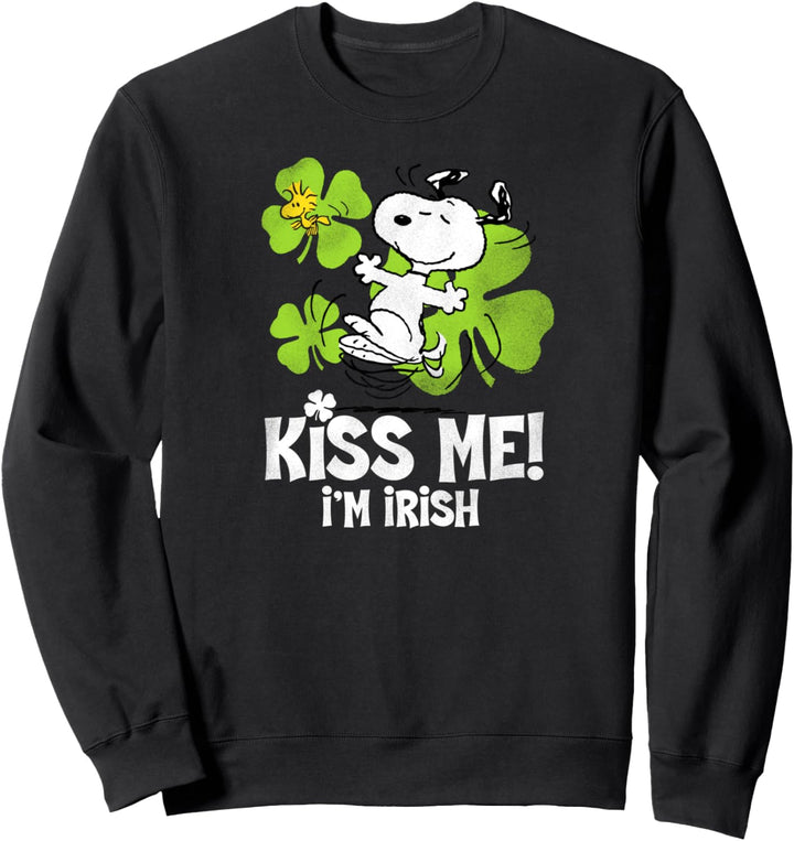 Peanuts Snoopy Kiss Me Im Irish Sweatshirt