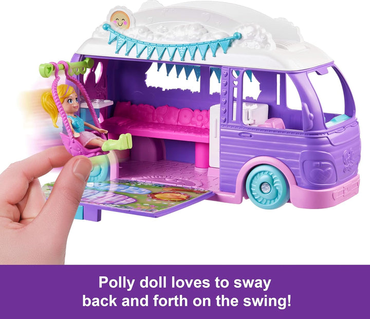 Polly Pocket Caravan Fun Spielset, 4Y+, JCC32