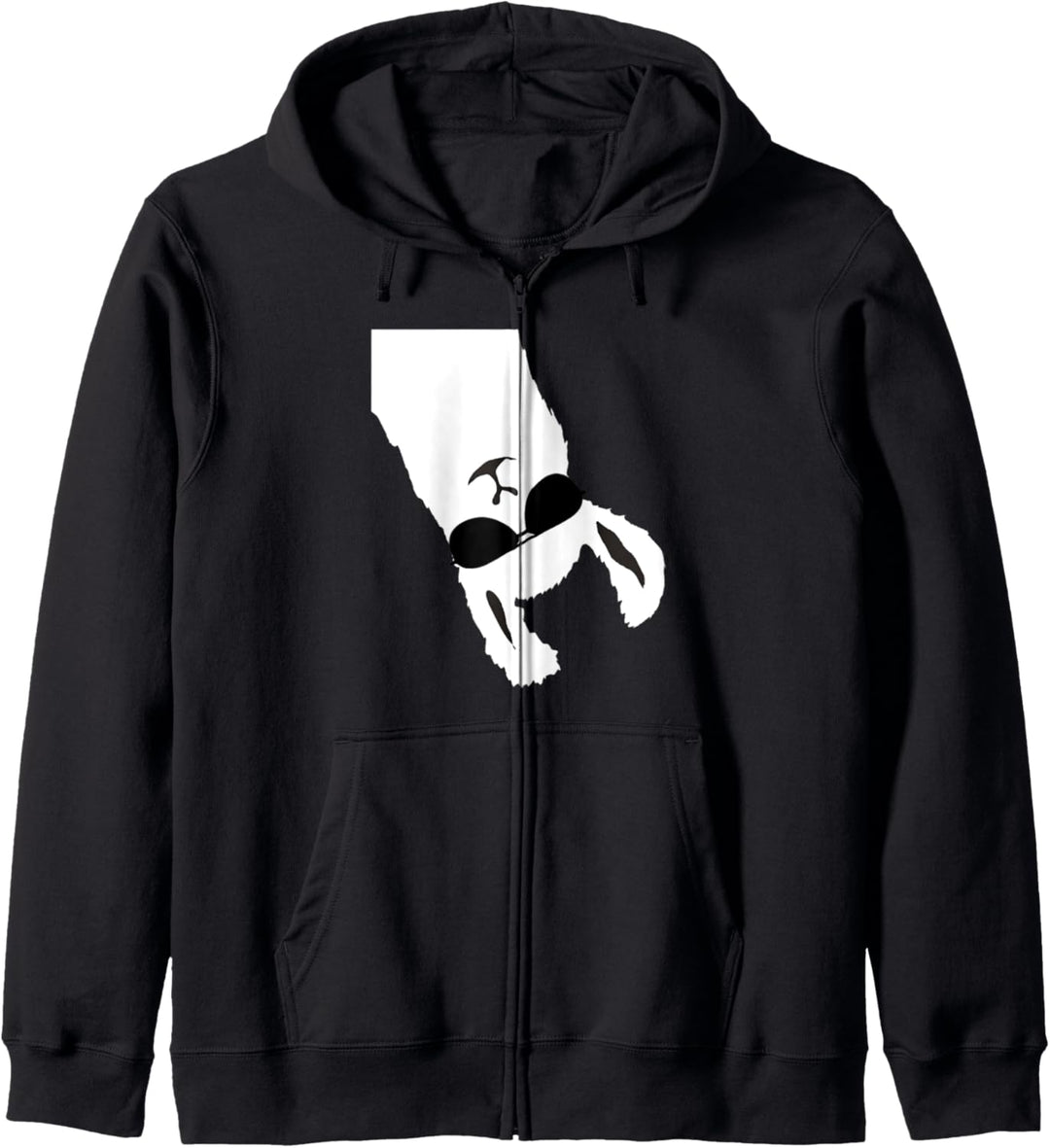 Lama Alpaka mit Sonnenbrille lustiges Geschenkidee Kapuzenjacke