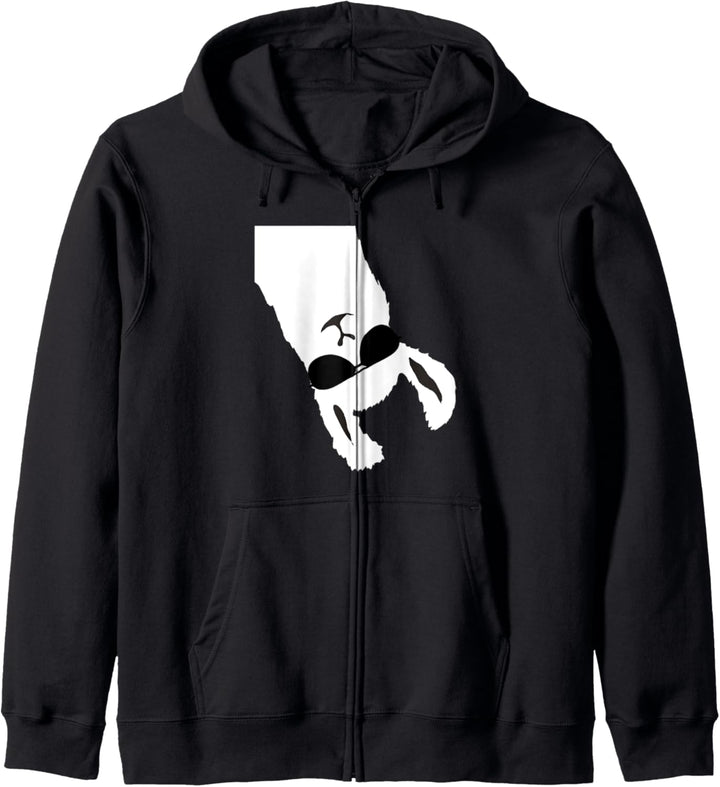 Lama Alpaka mit Sonnenbrille lustiges Geschenkidee Kapuzenjacke