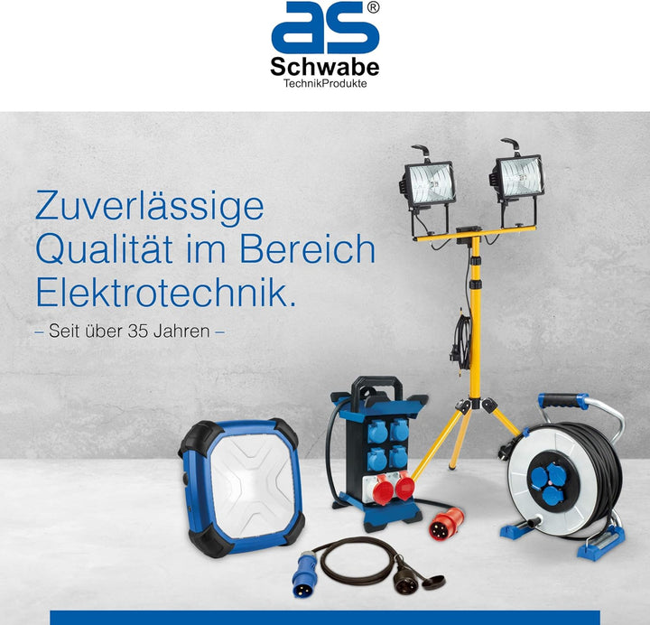as - Schwabe MIXO Energiewürfel V – Hänge-Verteiler mit 3 CEE-Steckdosen 5-polig, 400 V, 32 A – MIXO