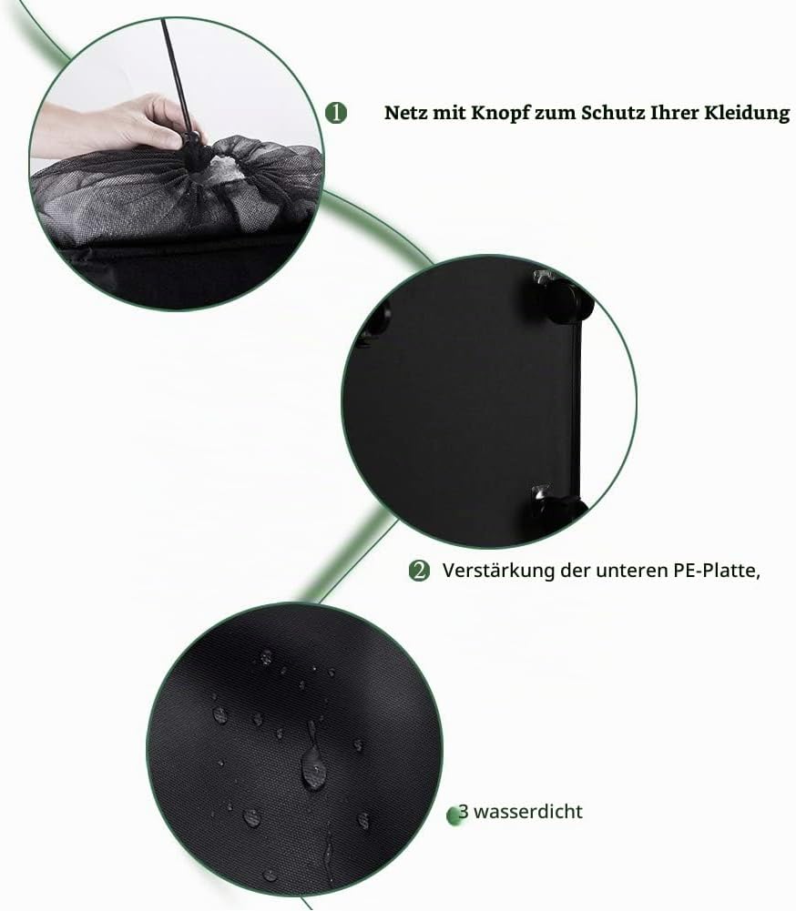 IHOMAGIC Wäschesammler mit Rollen, Wäschekorb Schmal für kleine Nischen - Faltbarer Wäschetonne mit