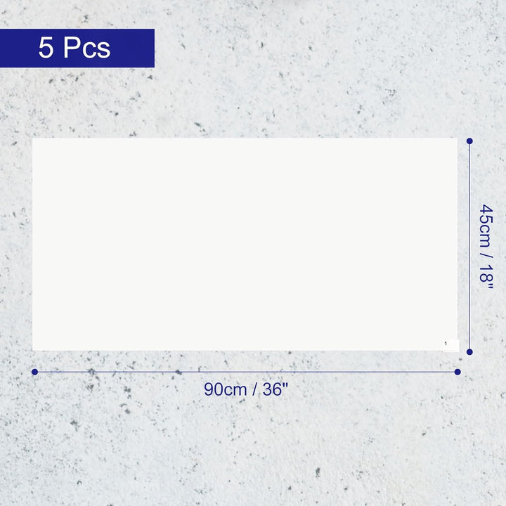 sourcing map 5pcs Reinraum-Klebefussmatten, 18" x 36" Polyethylen-Klebematten, Erfassen von Schmutz