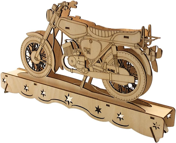 Ostalgie Moped Schwippbogen, DDR - Moped Schwibbogen, Lichterbogen Ostalgie, Schwibbogen DDR-Fahrzeu
