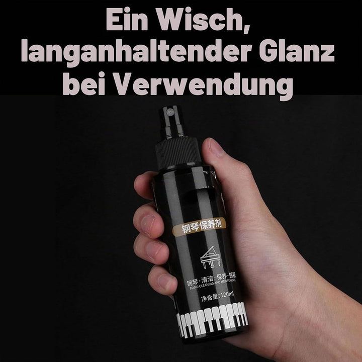 2 Stück Klavierlack Politur und Reiniger 120ml,Klavier Zubehör, Klavierlack Hochglanz – Sanft Kratze