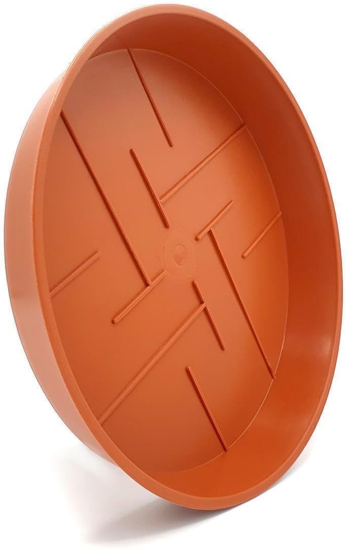 10er-Set Blumentopf-Untersetzer Rund aus Plastik 40 cm Durchmesser, Untertopf für Innen- und Aussenb