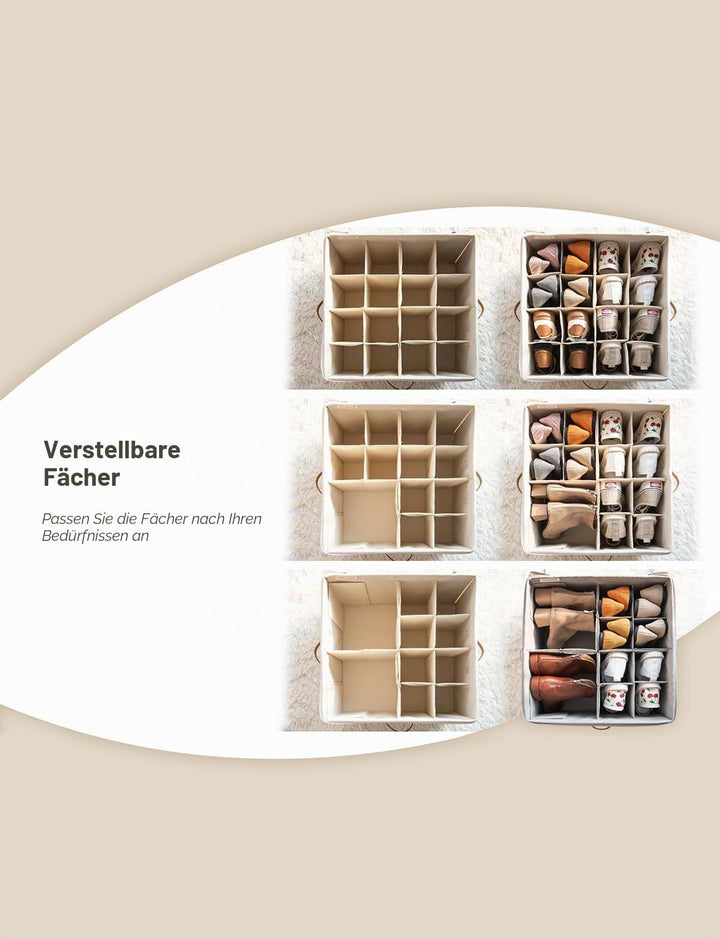StorageWorks Schuh Organizer für Schrank, Schuhbox mit Deckel, extragrosse Schuhaufbewahrungsbox für