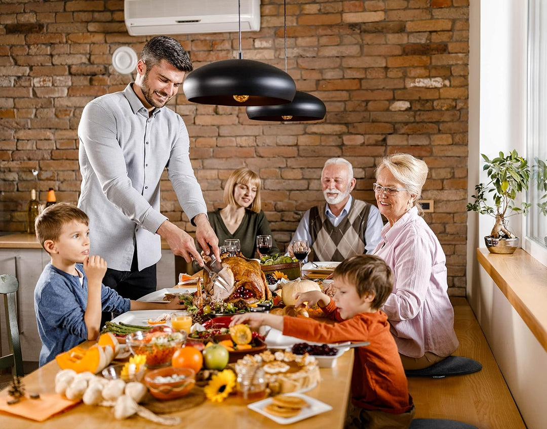Ampara - 4er Set - Edle Stuhlkissen rund 40cm - rutschfest & gemütlich, Sitzkissen rund aus Filz, du