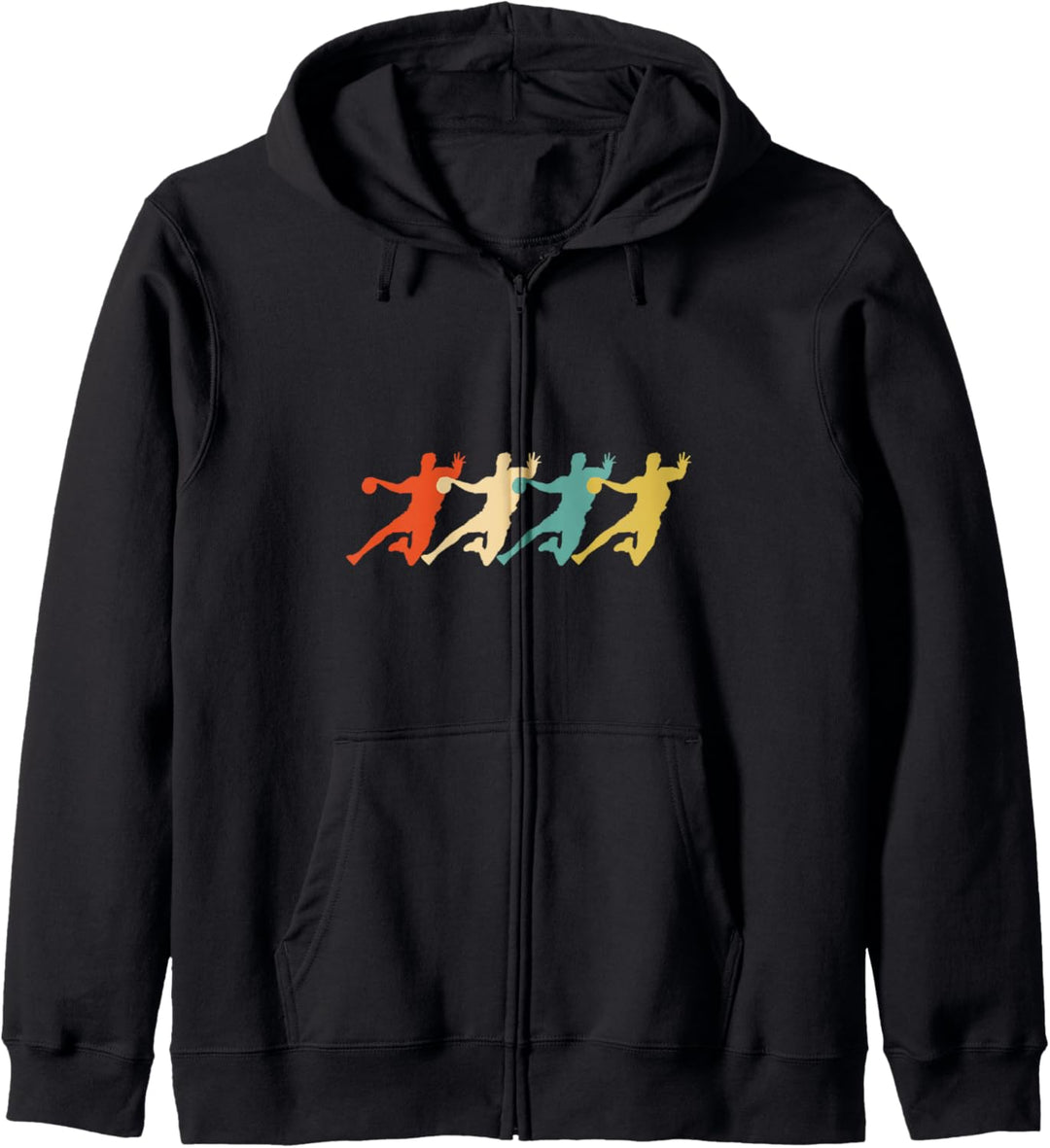 Handball Vintage Retro Handballer Handballspieler Kapuzenjacke