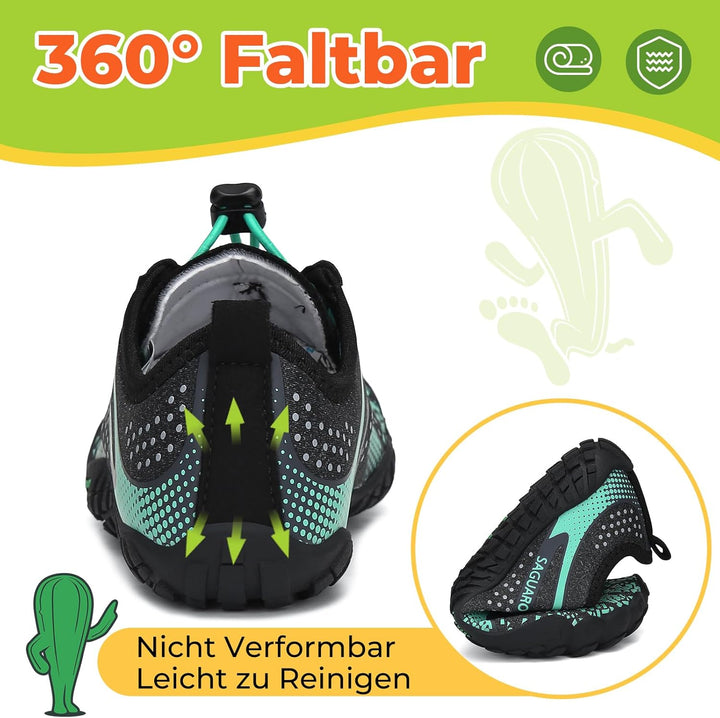 SAGUARO Barfussschuhe Kinder Barfussschuhe Schnell Trocknend Badeschuhe für Jungen Mädchen Gr.24-36