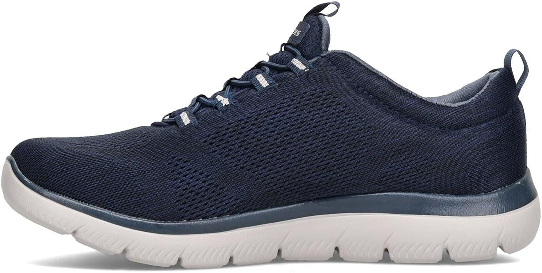 Skechers Damen Bobs Squad Sneaker 40.5 EU Weit Marineblau, 40.5 EU Weit Marineblau