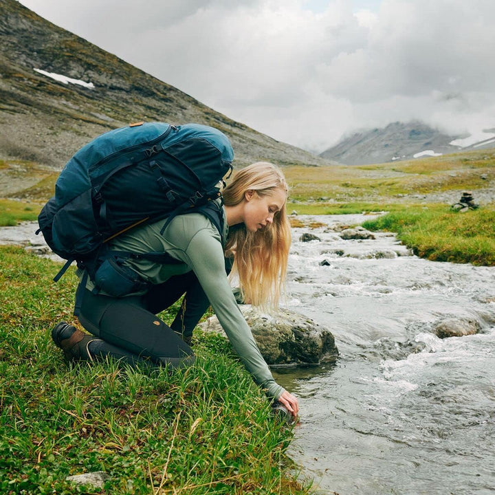 Fjallraven Damen Leggings Abisko Trekking Tights Pro, Deep Forest-iron Grey