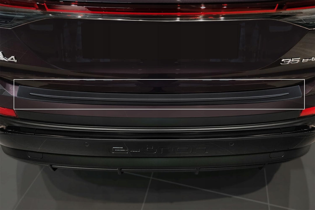 Avisa Matt-Schwarz Edelstahl Heckstossstangenschutz kompatibel mit Audi Q4 e-tron (F4B) & Q4 e-tron